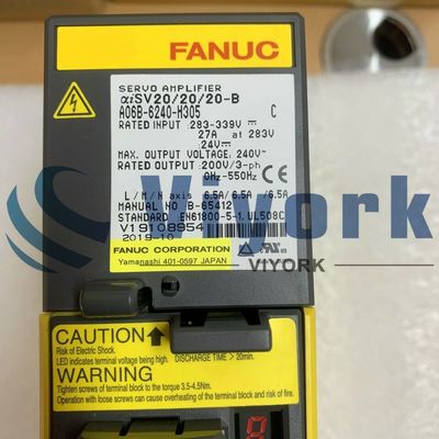 Fanuc A06B-6240-H305 SERVO AMPLIFIER 200-240VAC 50/60HZ 3PHASE 6.5A NEW